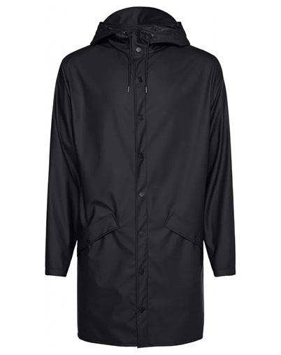 Rains - Langer Regenmantel - Unisex - Black